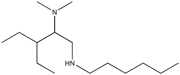 [2-(dimethylamino)-3-ethylpentyl](hexyl)amine Struktur