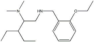 [2-(dimethylamino)-3-ethylpentyl][(2-ethoxyphenyl)methyl]amine Struktur