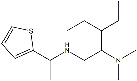 [2-(dimethylamino)-3-ethylpentyl][1-(thiophen-2-yl)ethyl]amine Struktur