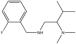 [2-(dimethylamino)-3-methylbutyl][(2-fluorophenyl)methyl]amine Struktur