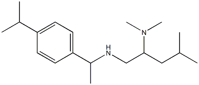 [2-(dimethylamino)-4-methylpentyl]({1-[4-(propan-2-yl)phenyl]ethyl})amine Struktur