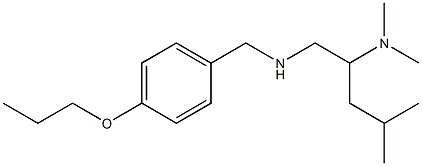 [2-(dimethylamino)-4-methylpentyl][(4-propoxyphenyl)methyl]amine Struktur