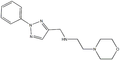 [2-(morpholin-4-yl)ethyl][(2-phenyl-2H-1,2,3-triazol-4-yl)methyl]amine Struktur