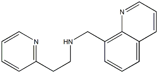 [2-(pyridin-2-yl)ethyl](quinolin-8-ylmethyl)amine Struktur