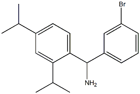 [2,4-bis(propan-2-yl)phenyl](3-bromophenyl)methanamine Struktur