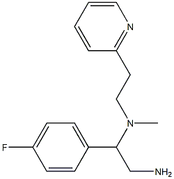 [2-amino-1-(4-fluorophenyl)ethyl](methyl)[2-(pyridin-2-yl)ethyl]amine Struktur