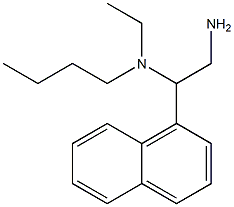 [2-amino-1-(naphthalen-1-yl)ethyl](butyl)ethylamine Struktur