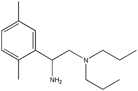 [2-amino-2-(2,5-dimethylphenyl)ethyl]dipropylamine Struktur