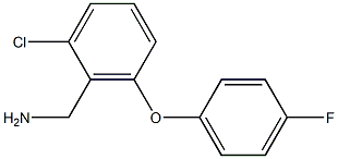 [2-chloro-6-(4-fluorophenoxy)phenyl]methanamine Struktur