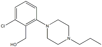 [2-chloro-6-(4-propylpiperazin-1-yl)phenyl]methanol Struktur