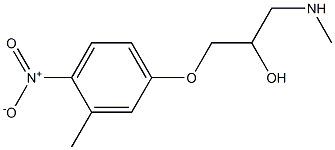 [2-hydroxy-3-(3-methyl-4-nitrophenoxy)propyl](methyl)amine Struktur