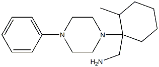 [2-methyl-1-(4-phenylpiperazin-1-yl)cyclohexyl]methylamine Struktur