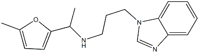 [3-(1H-1,3-benzodiazol-1-yl)propyl][1-(5-methylfuran-2-yl)ethyl]amine Struktur