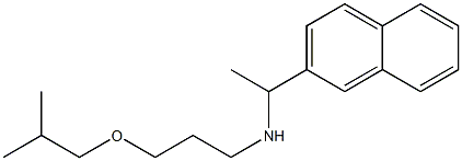 [3-(2-methylpropoxy)propyl][1-(naphthalen-2-yl)ethyl]amine Struktur