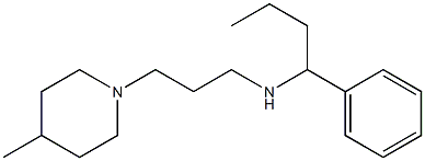 [3-(4-methylpiperidin-1-yl)propyl](1-phenylbutyl)amine Struktur