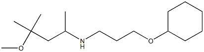 [3-(cyclohexyloxy)propyl](4-methoxy-4-methylpentan-2-yl)amine Struktur