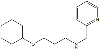 [3-(cyclohexyloxy)propyl](pyridin-2-ylmethyl)amine Struktur