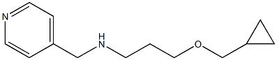 [3-(cyclopropylmethoxy)propyl](pyridin-4-ylmethyl)amine Struktur