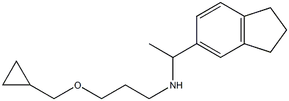 [3-(cyclopropylmethoxy)propyl][1-(2,3-dihydro-1H-inden-5-yl)ethyl]amine Struktur