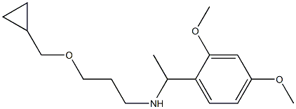 [3-(cyclopropylmethoxy)propyl][1-(2,4-dimethoxyphenyl)ethyl]amine Struktur