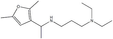 [3-(diethylamino)propyl][1-(2,5-dimethylfuran-3-yl)ethyl]amine Struktur