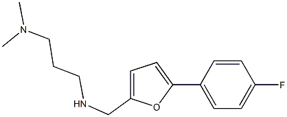 [3-(dimethylamino)propyl]({[5-(4-fluorophenyl)furan-2-yl]methyl})amine Struktur