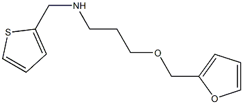 [3-(furan-2-ylmethoxy)propyl](thiophen-2-ylmethyl)amine Struktur