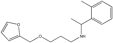 [3-(furan-2-ylmethoxy)propyl][1-(2-methylphenyl)ethyl]amine Struktur