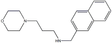 [3-(morpholin-4-yl)propyl](naphthalen-2-ylmethyl)amine Struktur