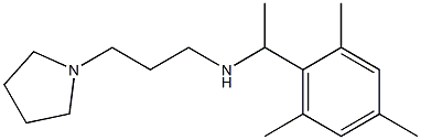 [3-(pyrrolidin-1-yl)propyl][1-(2,4,6-trimethylphenyl)ethyl]amine Struktur