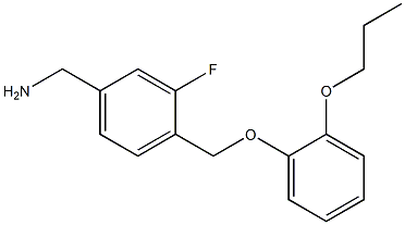 [3-fluoro-4-(2-propoxyphenoxymethyl)phenyl]methanamine Struktur