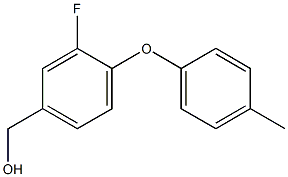 [3-fluoro-4-(4-methylphenoxy)phenyl]methanol Struktur