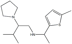 [3-methyl-2-(pyrrolidin-1-yl)butyl][1-(5-methylthiophen-2-yl)ethyl]amine Struktur