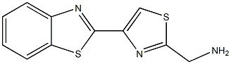 [4-(1,3-benzothiazol-2-yl)-1,3-thiazol-2-yl]methanamine Struktur