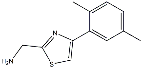 [4-(2,5-dimethylphenyl)-1,3-thiazol-2-yl]methanamine Struktur