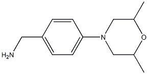 [4-(2,6-dimethylmorpholin-4-yl)phenyl]methanamine Struktur