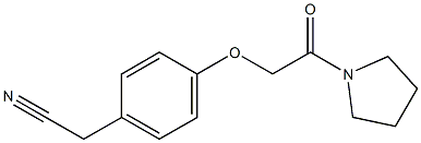 [4-(2-oxo-2-pyrrolidin-1-ylethoxy)phenyl]acetonitrile Struktur