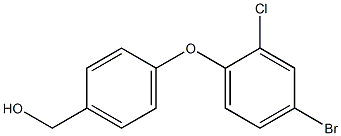 [4-(4-bromo-2-chlorophenoxy)phenyl]methanol Struktur