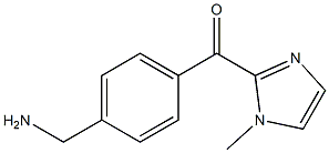 [4-(aminomethyl)phenyl](1-methyl-1H-imidazol-2-yl)methanone Struktur