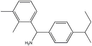 [4-(butan-2-yl)phenyl](2,3-dimethylphenyl)methanamine Struktur