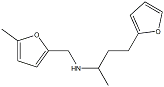 [4-(furan-2-yl)butan-2-yl][(5-methylfuran-2-yl)methyl]amine Struktur