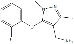 [5-(2-fluorophenoxy)-1,3-dimethyl-1H-pyrazol-4-yl]methanamine Struktur