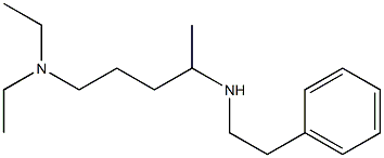 [5-(diethylamino)pentan-2-yl](2-phenylethyl)amine Struktur