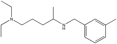 [5-(diethylamino)pentan-2-yl][(3-methylphenyl)methyl]amine Struktur