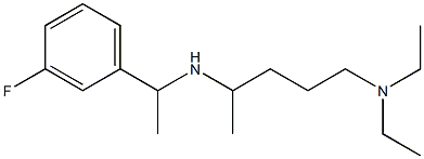 [5-(diethylamino)pentan-2-yl][1-(3-fluorophenyl)ethyl]amine Struktur