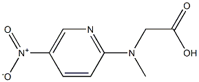 [methyl(5-nitropyridin-2-yl)amino]acetic acid Struktur