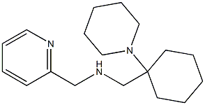 {[1-(piperidin-1-yl)cyclohexyl]methyl}(pyridin-2-ylmethyl)amine Struktur