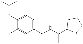 {[3-methoxy-4-(propan-2-yloxy)phenyl]methyl}[1-(oxolan-2-yl)ethyl]amine Struktur