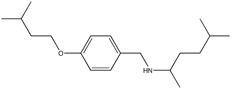 {[4-(3-methylbutoxy)phenyl]methyl}(5-methylhexan-2-yl)amine Struktur