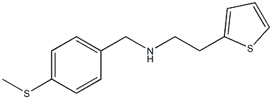 {[4-(methylsulfanyl)phenyl]methyl}[2-(thiophen-2-yl)ethyl]amine Struktur